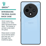 Pastel Sky Blue Glass Case for Oppo F27 Pro Plus