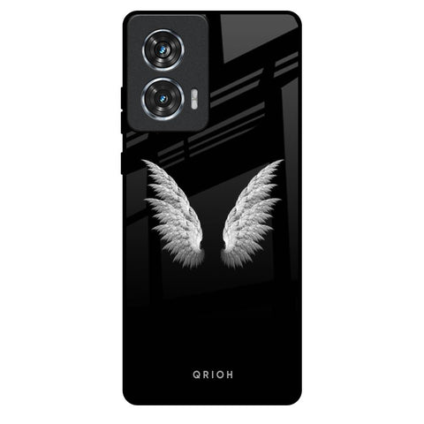 White Angel Wings Motorola Edge 50 Fusion 5G Glass Back Cover Online