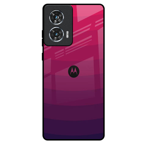 Wavy Pink Pattern Motorola Edge 50 Fusion 5G Glass Back Cover Online