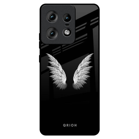 White Angel Wings Motorola Edge 50 Pro 5G Glass Back Cover Online