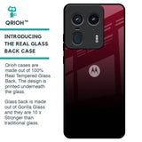 Wine Red Glass Case For Motorola Edge 50 Ultra 5G