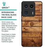 Wooden Planks Glass Case for Motorola Edge 50 Ultra 5G