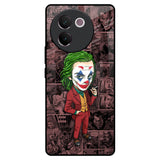 Joker Cartoon Vivo V30e Glass Back Cover Online