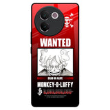 Luffy Wanted Vivo V30e Glass Back Cover Online