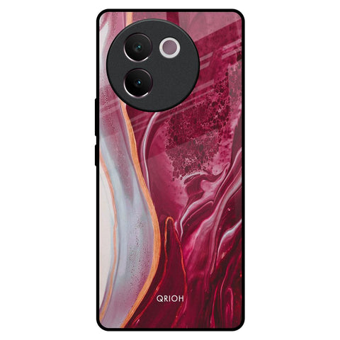 Crimson Ruby Vivo V30e Glass Back Cover Online