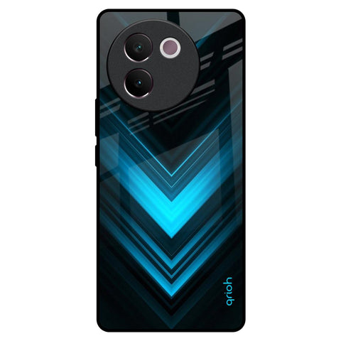 Vertical Blue Arrow Vivo V30e Glass Back Cover Online