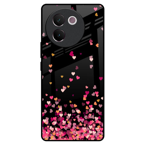 Heart Rain Fall Vivo V30e Glass Back Cover Online