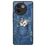 Kitty In Pocket Vivo V30e Glass Back Cover Online