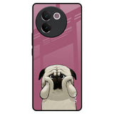 Funny Pug Face Vivo V30e Glass Back Cover Online