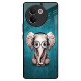 Adorable Baby Elephant Vivo V30e Glass Back Cover Online