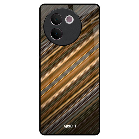 Diagonal Slash Pattern Vivo V30e Glass Back Cover Online