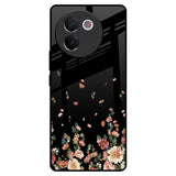 Floating Floral Print Vivo V30e Glass Back Cover Online