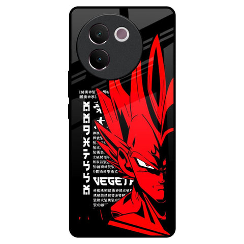 Red Vegeta Vivo V30e Glass Back Cover Online