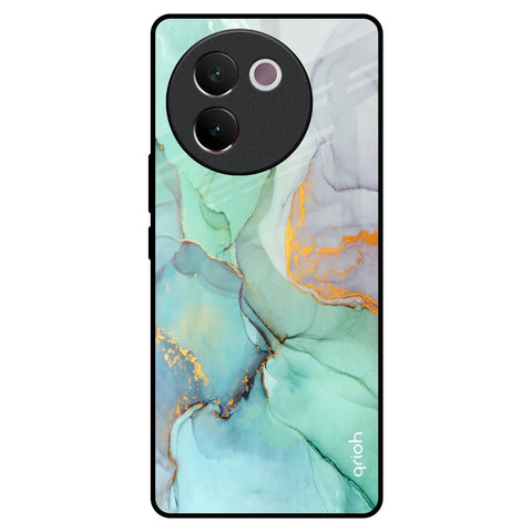 Green Marble Vivo V30e Glass Back Cover Online