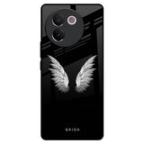 White Angel Wings Vivo V30e Glass Back Cover Online