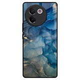 Blue Cool Marble Vivo V30e Glass Back Cover Online