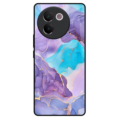 Alcohol ink Marble Vivo V30e Glass Back Cover Online