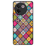 Multicolor Mandala Vivo V30e Glass Back Cover Online