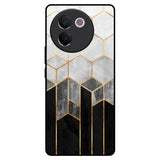 Tricolor Pattern Vivo V30e Glass Back Cover Online