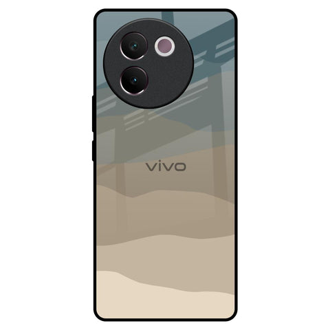 Abstract Mountain Pattern Vivo V30e Glass Back Cover Online