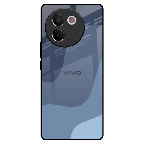 Navy Blue Ombre Vivo V30e Glass Back Cover Online