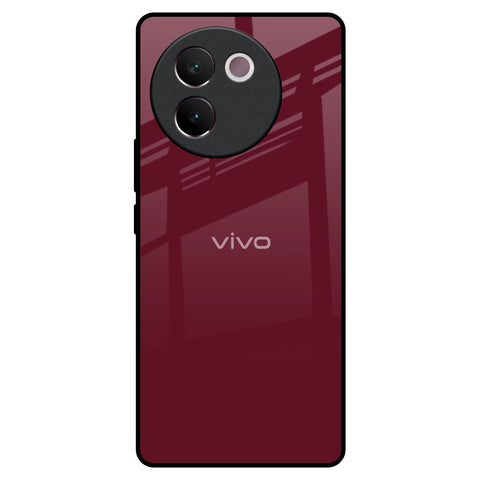 Classic Burgundy Vivo V30e Glass Back Cover Online