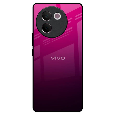 Purple Ombre Pattern Vivo V30e Glass Back Cover Online