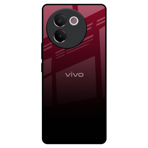 Wine Red Vivo V30e Glass Back Cover Online