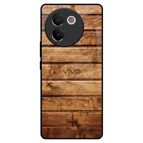 Wooden Planks Vivo V30e Glass Back Cover Online