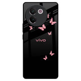 Fly Butterfly Vivo V30e Glass Back Cover Online