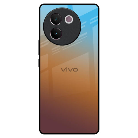 Rich Brown Vivo V30e Glass Back Cover Online