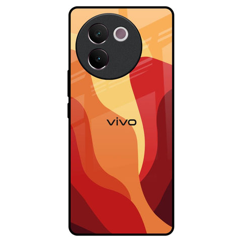 Magma Color Pattern Vivo V30e Glass Back Cover Online