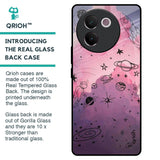 Space Doodles Glass Case for Vivo V30e