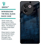 Dark Blue Grunge Glass Case for Vivo V30e