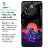 Retro Astronaut Glass Case for Vivo V30e