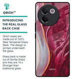 Crimson Ruby Glass Case for Vivo V30e