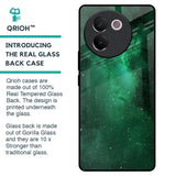 Emerald Firefly Glass Case For Vivo V30e