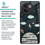 Astronaut Dream Glass Case For Vivo V30e