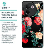 Floral Bunch Glass Case For Vivo V30e