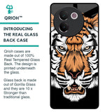 Angry Tiger Glass Case For Vivo V30e