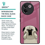 Funny Pug Face Glass Case For Vivo V30e