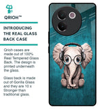 Adorable Baby Elephant Glass Case For Vivo V30e