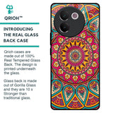 Elegant Mandala Glass Case for Vivo V30e