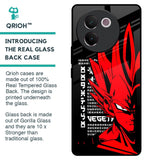 Red Vegeta Glass Case for Vivo V30e