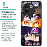 Anime Eyes Glass Case for Vivo V30e