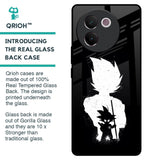 Monochrome Goku Glass Case for Vivo V30e