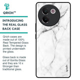 Modern White Marble Glass Case for Vivo V30e