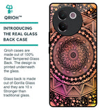 Floral Mandala Glass Case for Vivo V30e