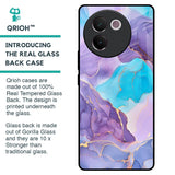 Alcohol ink Marble Glass Case for Vivo V30e