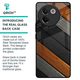 Tri Color Wood Glass Case for Vivo V30e